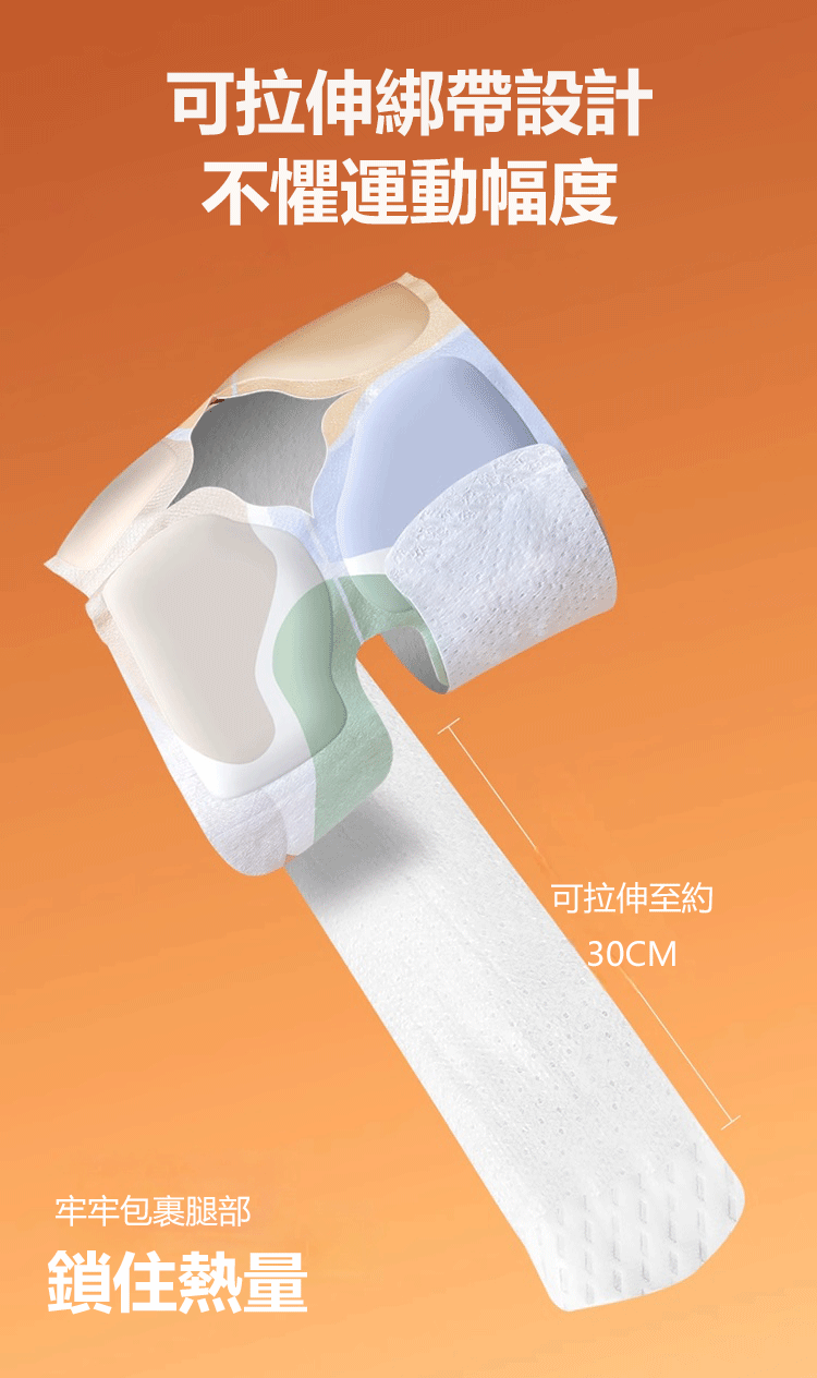 蒸汽艾草暖膝貼